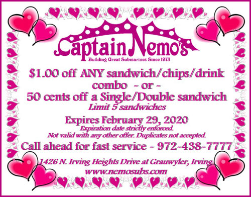 Captain Nemo's Delicious Steak Submarines - Coupons