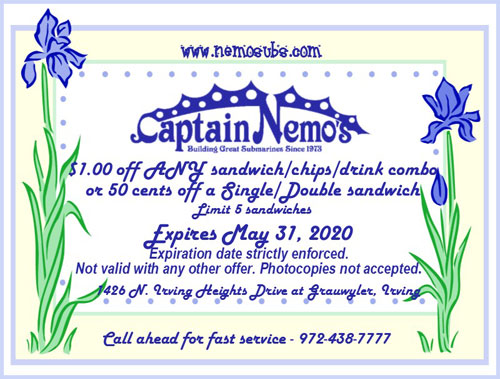 Captain Nemo's Delicious Steak Submarines - Coupons
