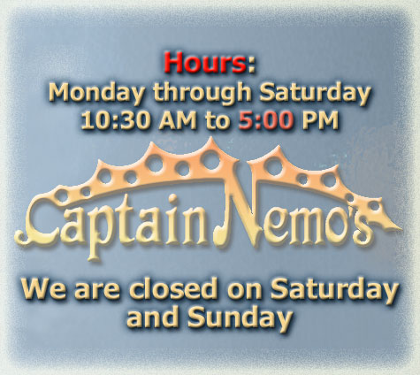 Captain Nemo's Delicious Steak Submarines - Store Hours